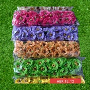 ARTIFICIAL FLOWERS 6. colr 60.pis Qty-1 pkt