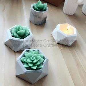 2Pc Tea Candle With Planter/ Min.Qty-12 Pcs.xAo