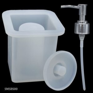 square dispenser bottle mould without pump 10x8cm 10cm depth ..upo