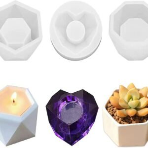 3 Piece Candle Mould/..xSos . Min.Qty -12 Pcs