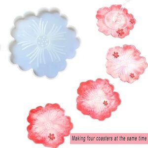 5inch plain Flower coaster 6mm depth min qty 12pcs..NE.