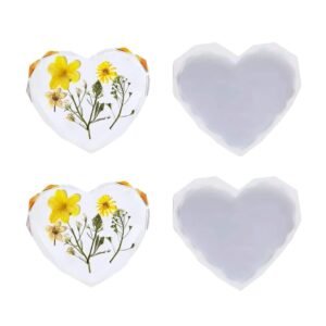 Diamond Heart silicone mould 3inch 10mm depth min qty 12pcs..US. SKU: SRN183 ₹25.00