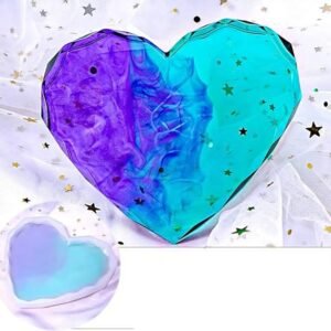 Diamond Heart silicone mould 5inch 12mm depth min qty 12pcs..PO.