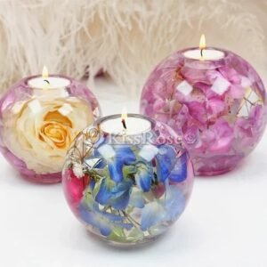 Ball Tea Light Candle Holder/ Min.Qty-12 Pcs SKU: SRN178/ 4 inch