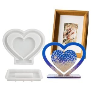 Center heart with stand mould 9inch 15mm depth min qty.12pcs.SUE.