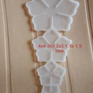 4 in One flower mould 4×4 3×3 2×2 1.5×1.5 inch Min qty 12pcs..TO. SKU: SRN261