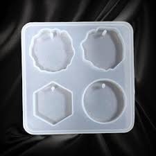 4pcs keychain Hexagon mix mould min qty 12pcs..Po.