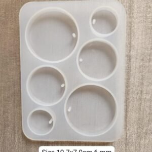 6 cavity round mould 10.7×7.9cm 6mm depth Min qty 12pcs..UN. SKU: SRN284