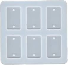 6 cavity Rectangle Rakhi mould min qty .12pcs..PO. SKU: SRN287