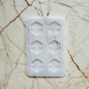 6 cavity Hexagon Rakhi Mould Min qty 12pcs..PO. SKU: SRN295