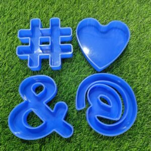 hash tag mould 5inch 4pcs set..20mm depth 13 cm …..ueo