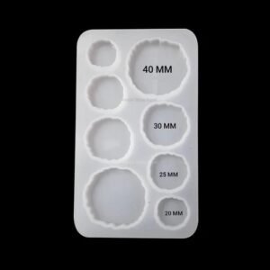 8 cavity round agate bracelet mould size 8×13.5cm SKU: srn315