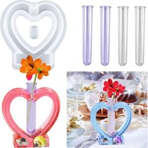 Heart planter mould with tube15x14cm min qty 12pcs..seo. SKU: SRN127