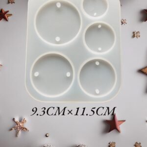 5 Cavity Round Rakhi Mould 3mm Depth SKU: SRN 346