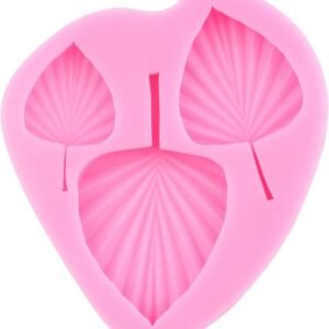 White leaf 3 cavity mould size-14.5*13*1.1