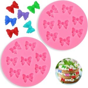 Pink 8 cavity butterfly mould size-8.4*0.8