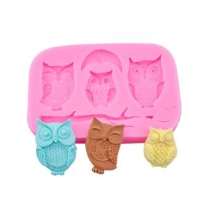 3 cavity owl pink mould