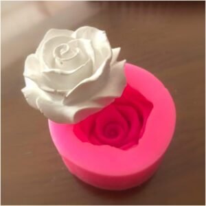 big rose candle mould