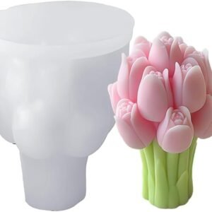 tulip bunch candle mould