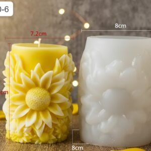 HBR40-06 Big Sunflower Candel Mould