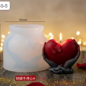 HBR40-05 Heart Candel Mould