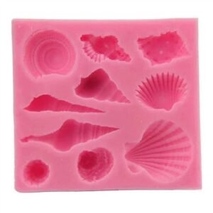 Pink shell 10 cavity mould size-8.3*7.74*1.2