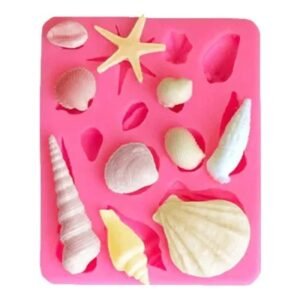 Pink sea shell mould size-10*12cm