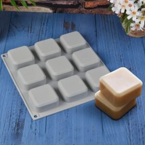 HBR35A-6 9 cavity square soap Mould