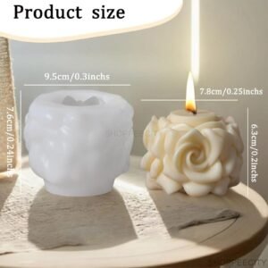 rose candle mould SKU: