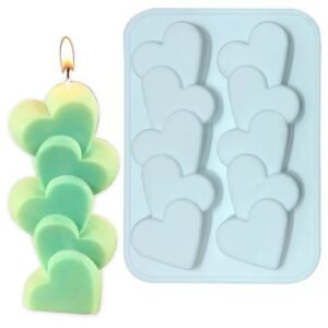 Heart Candle Mould/  x.suo/ Size- 13.3*3.7*3
